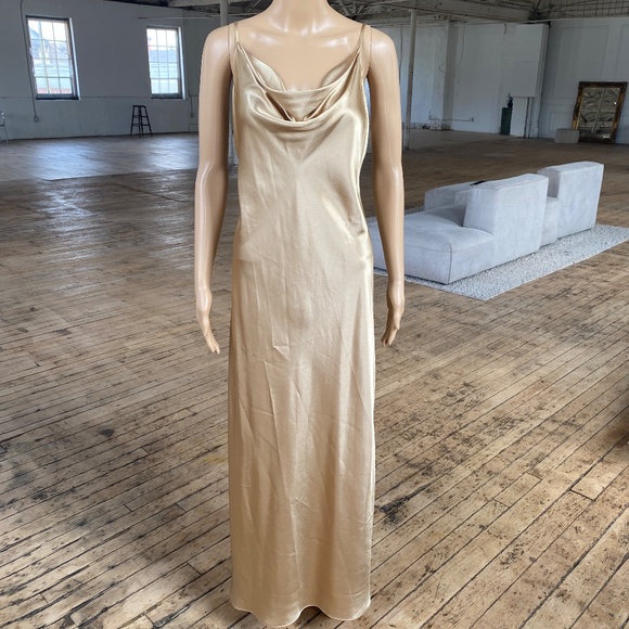 Vintage Early 2000s "La Vie En Rose" Maxi Slip Dress - Picture 3 of 9